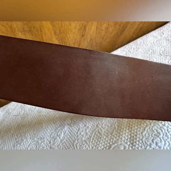 Ralp Lauren leather wide saddle belt - Picture 9 of 12